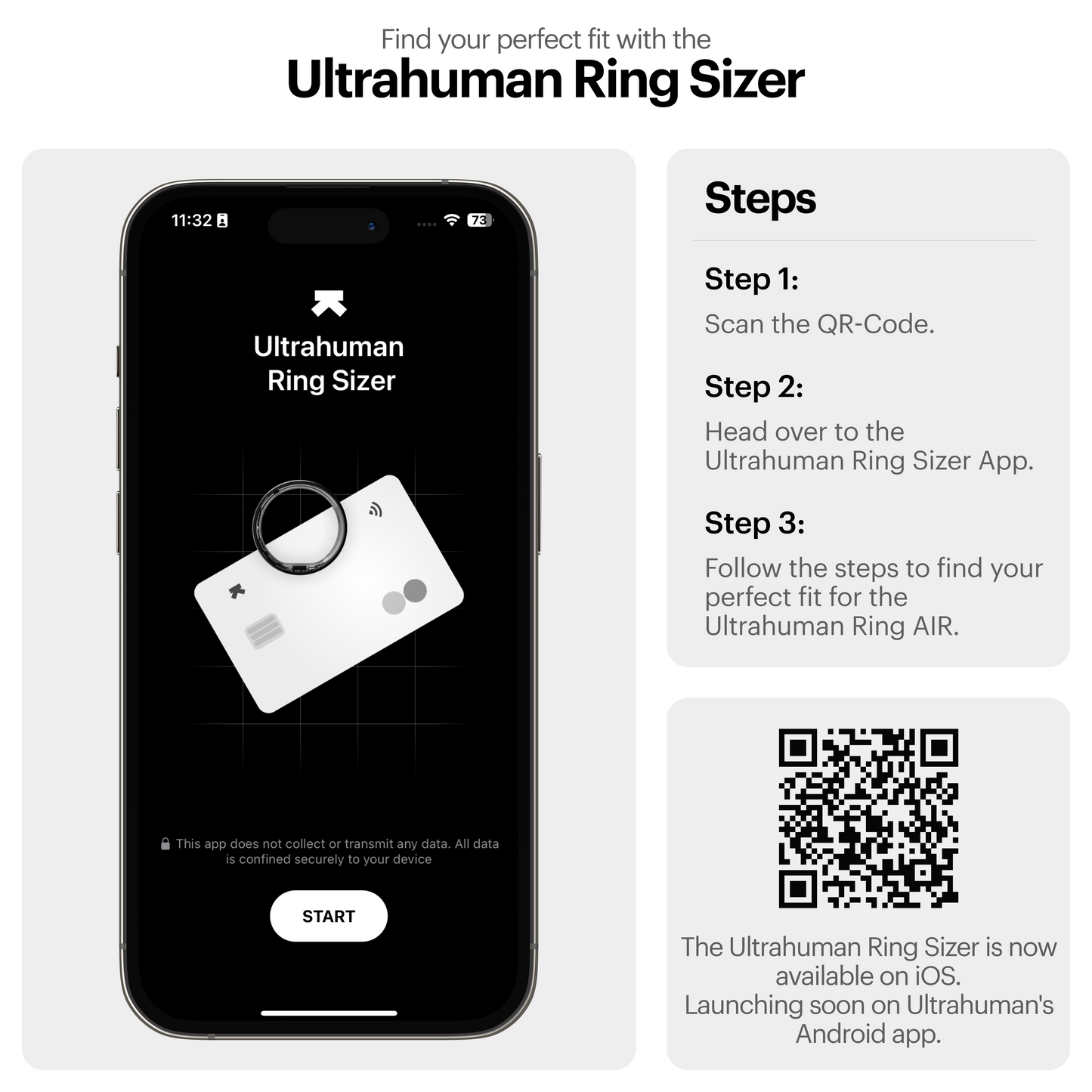 Ultrahuman Ring AIR 智能戒指 Size-kit