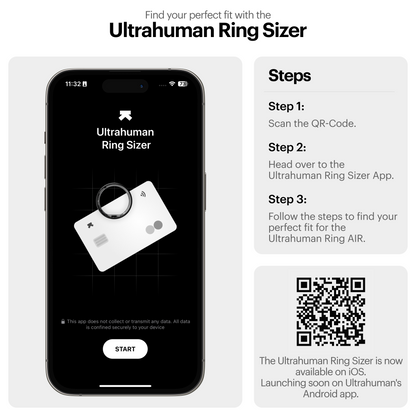 Ultrahuman Ring AIR Smart Ring Size-kit